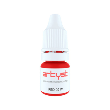 Artyst Red 02 W - Pigment PMU do warg, 10 ml