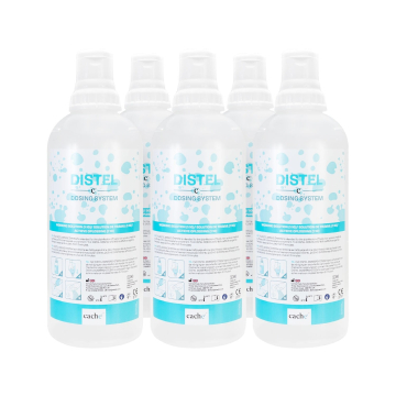 Distel Dosing System - puste butelki na roztwór, 6 x 1 l
