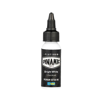 Platinum by Dynamic Bright White - Tusz do tatuażu, 30 ml