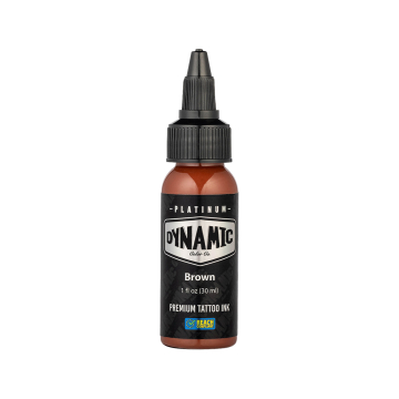 Platinum by Dynamic Brown - Tusz do tatuażu, 30 ml