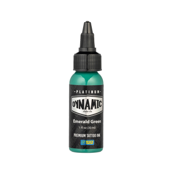 Platinum by Dynamic Emerald Green - Tusz do tatuażu, 30 ml