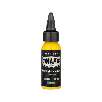 Platinum by Dynamic Highlighter Yellow - Tusz do tatuażu, 30 ml