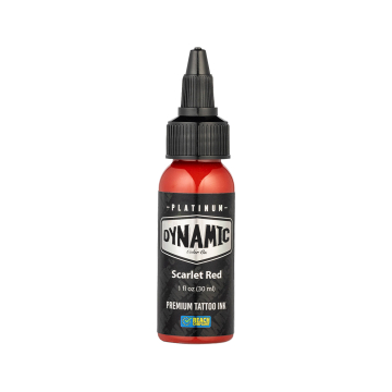 Platinum by Dynamic Scarlet Red - Tusz do tatuażu, 30 ml