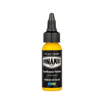 Platinum by Dynamic Sunflower Yellow - Tusz do tatuażu, 30 ml