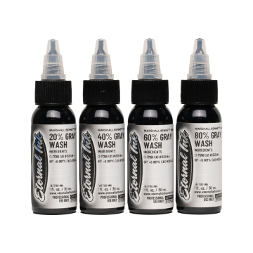 Zestaw Eternal Ink Marshall Bennett Gray Wash - 4 x 30 ml