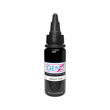 Medium Tone Intenze Ink Gen-Z Bob Tyrrell Advanced Black & Grey - Tusz do tatuażu, 30 ml