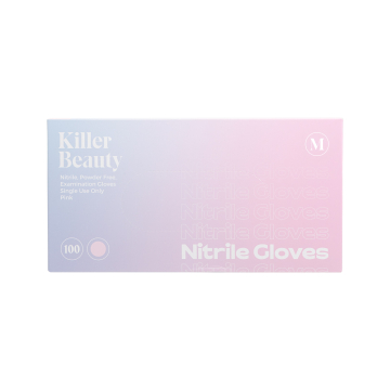 Rękawice nitrylowe różowe Killer Beauty, 10 x 100 szt.