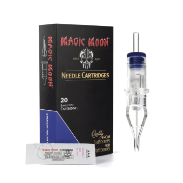 Kartridże Magic Moon 0,35mm Long Taper - Straight Round Liner, opakowanie 20 szt.