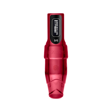 Microbeau Flux S Max - Maszynka PMU + 1 x akumulator PowerBolt II - skok 2,5 mm, kolor: Rouge