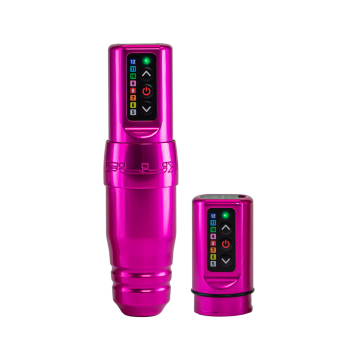 Microbeau Spektra Flux S + powerbolt - Maszynka PMU - Róż/Guma do żucia