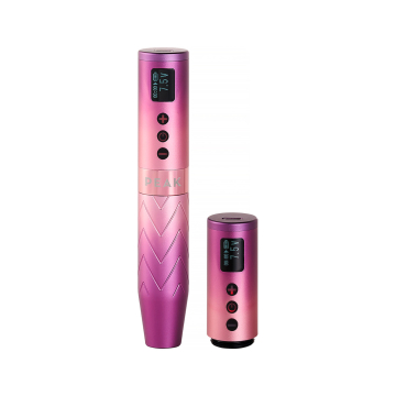 Peak Astra - Maszynka PMU bezprzewodowa + 2 baterie, reg. dł. skoku - kolor: Rose Quartz