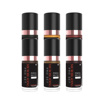 Perma Blend Luxe Microblading Pro - Zestaw pigmentów PMU, 6x 10 ml