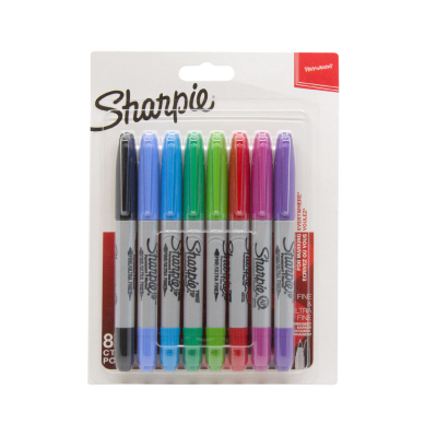 Sharpie Twintip - Flamastry z końcówką cienką i bardzo cienką - 8 szt.