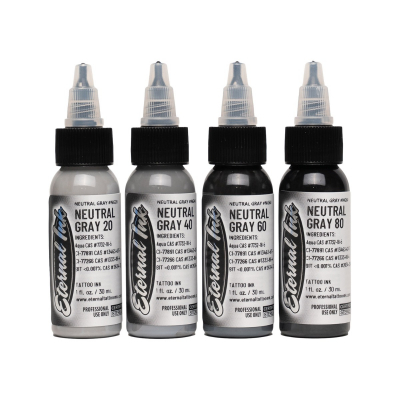 Zestaw Eternal Ink Neutral Gray - 4 x 30 ml