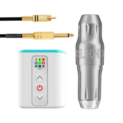 Zestaw PMU: Perma Pen, Microbeau Airbolt Mini + kabel RCA Killer Beauty - Supreme Silver